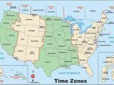 Time Zone Map Of Usa and Canada United States Of America Map with Time Zones