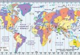 Time Zones Map Europe World Timezone Map Displays the Standard Time Zones Around