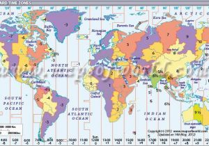 Time Zones Map Europe World Timezone Map Displays the Standard Time Zones Around