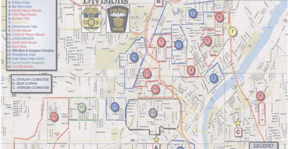 Toledo Ohio Gang Map the Blade Obtains toledo Police Department S Gang Territorial