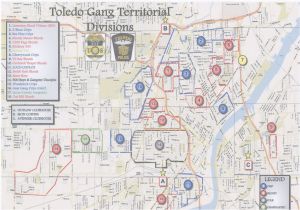 Toledo Ohio Maps the Blade Obtains toledo Police Department S Gang Territorial