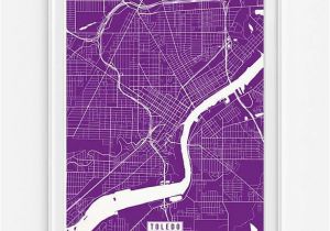 Toledo Ohio Street Map toledo Ohio Street Map Wall Art Poster Starting at 9 90 with 42
