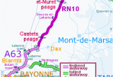 Toll Roads France Map Motorway Aires the French Wild West Bordeaux to the Spanish Border