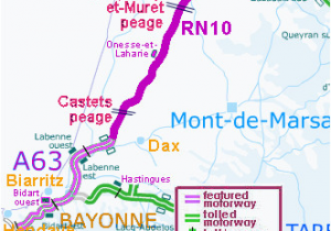 Toll Roads France Map Motorway Aires the French Wild West Bordeaux to the Spanish Border