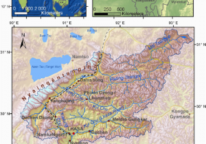 Topo Map Of Alabama River 1 Geographical Position and topographic Map Of the Lhasa River Kyi