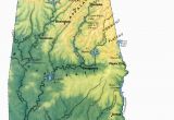 Topographic Map Of Alabama Landscape Of Alabama