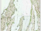 Topographic Map Of Lake Michigan Amazon Com Grand Traverse Bay Michigan 1957 Usgs Old topo Map