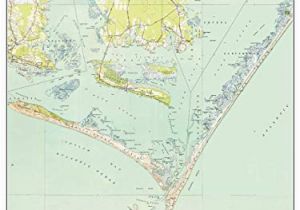 Topographic Map Of north Carolina Amazon Com Cape Lookout Beaufort Nc 1951 Old topographic Map