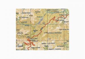 Topographic Map Of Paris France Morocco toubkal Massif topographic Map Ewp