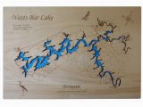 Topographic Map Of Tennessee Watts Bar Lake Tennessee Wood Laser Cut Map Phds On Artfire