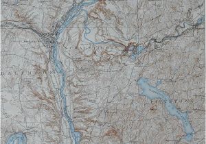 Topographical Map Of Italy 1937 Large Vintage topographic Map Stillwater Easton Scaghticoke