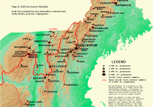 Topographical Map Of New England northeastern U S Mountains Maps Cartography Mappe Mapa