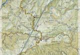 Topographical Map Tennessee Appalachian Trail Davenport Gap to Damascus north Carolina