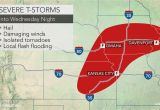 Tornadoes In Texas Map Severe Weather to Strike Kansas to Illinois Into Wednesday Night