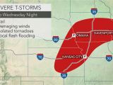 Tornadoes In Texas Map Severe Weather to Strike Kansas to Illinois Into Wednesday Night