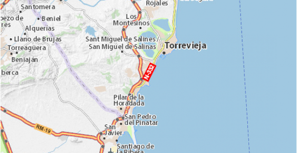 Torrevieja Spain Map Map Of Playa Flamenca Michelin Playa Flamenca Map Viamichelin