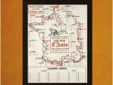 Tour De France Climbs Map tour De France Map Etsy