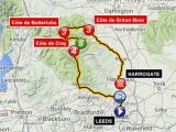 Tour De France Climbs Map tour De France Route 2014 Guide to British Stages Of Le