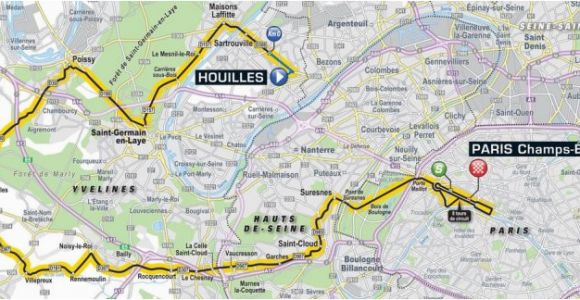 Tour De France Final Stage Route Map tour De France 2018 Route Stage 21 Houilles Paris