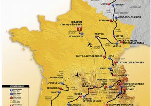 Tour De France Paris Map Die Strecke Der tour De France 2017