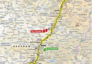 Tour De France Stage 10 Map 10 Etapa Saint Flour Albi tour De France 2019