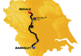 Tour De France Stage 2 Map Stage 2 Barnsley to Bedale 132km tour De Yorkshire 2