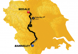 Tour De France Stage 2 Map Stage 2 Barnsley to Bedale 132km tour De Yorkshire 2