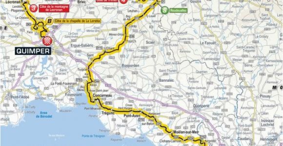Tour De France Stage 5 Map Klasyk Po Bretoa Sku Zapowiedao 5 Etapu tour De France 2018