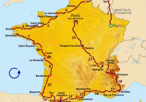 Tour De France Stage Map File Route Of the 1962 tour De France Png Wikimedia Commons
