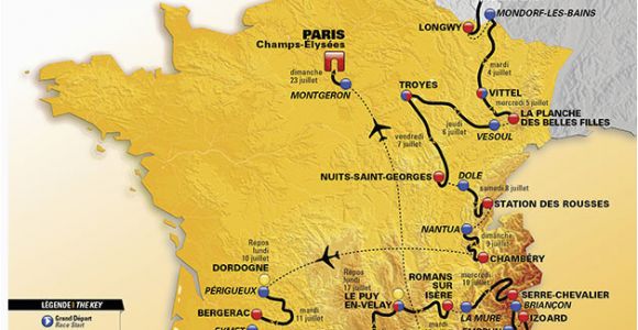 Tour De France Stage Maps Die Strecke Der tour De France 2017