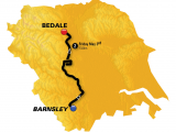 Tour De France Yorkshire Route Map Stage 2 Barnsley to Bedale 132km tour De Yorkshire 2 5 May 2019