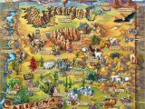 Tourist Map Of Arizona Illustrated Arizona Map Tristan S Hideout A O Arizona Arizona