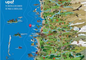 Tourist Map Of Cartagena Spain From Pacific to andes Illustrated tourist Map On Behance Chile
