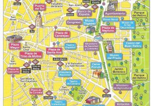 Tourist Map Of Madrid Spain Mapa El Centro De Madrid Classroom Spanish Classroom Spanish