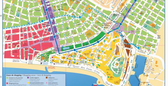 Tourist Map Of Nice France Maps and Brochures Of Nice Ca Te D Azur