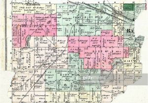 Townships In Michigan Map Michigan 1873 Battle Creek township Calhoun County Stock