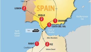 Trafalgar Spain Map Map Of Spain and Morocco so Helpful Map Of Spain Morocco Et