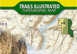 Trails Illustrated Maps Colorado Canyonlands National Park Maze District Map 312 by National