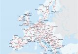 Train In Europe Map European Railway Map Europe Interrail Map Train Map
