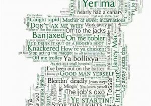 Train Map Of Ireland Map Of Irish Sayings by Susan Brambell Gah I Say Manky All the