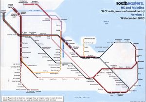 Train Map Of south East England south Eastern Train Rail Maps