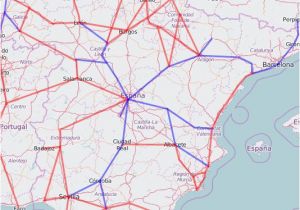 Train Map Of Spain and Portugal Rail Map Of Spain and Portugal