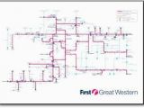 Train Map south West England Great Western Train Rail Maps