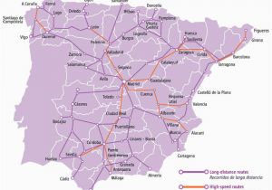 Train Travel In Spain Map Train Connections In Spain Map Ave and Times Spain Info In English