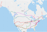 Trains In Canada Map Rail Transportation In the United States Wikipedia