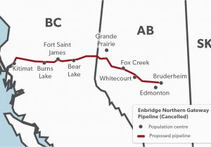 Trans Canada Pipeline Map Pipelines In Canada the Canadian Encyclopedia