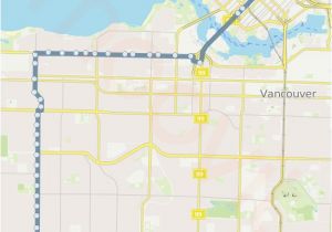 Translink Canada Line Map 7 Route Time Schedules Stops Maps 7 Dunbar