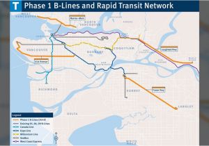 Translink Canada Line Map Translink to Add 4 New B Line Bus Routes by End Of 2019