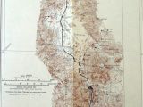 Trinity River California Map 1916 Trinity Mountains to Klamath River California Railroad Map