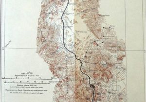 Trinity River California Map 1916 Trinity Mountains to Klamath River California Railroad Map